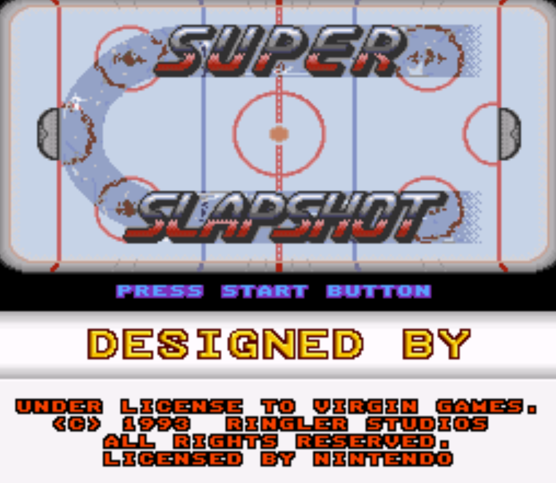 Super Slapshot Title Screen